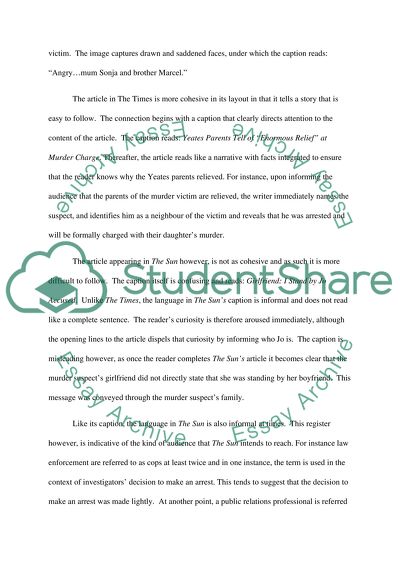 Critically Analysing Text: The Times and The Sun Articles
