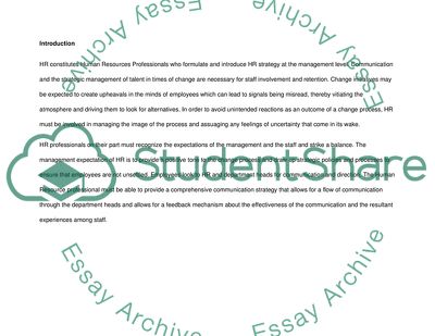 The Role of Human Resources In the Changing Market Process