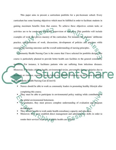 Portfolio System in Helping Students in Acquiring Nursing Education