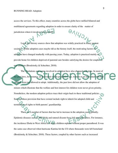 Main Aspects of Adoption