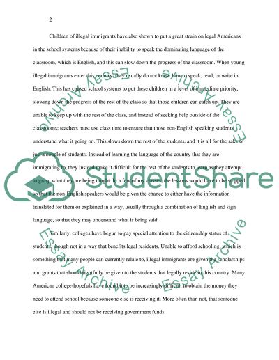 The Concept of Illegal Immigration in the US