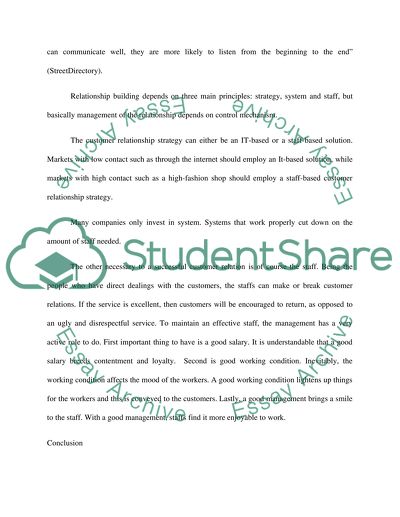 Customer Relations Management and IT