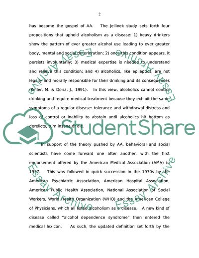 Psychological And Medical Aspects of Habitual Drinking