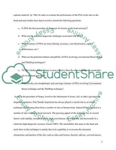 ThinPrep and Conventional Smear Cyto-Preparation FNA