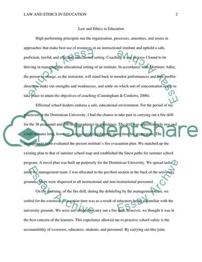 Law and Ethics in education