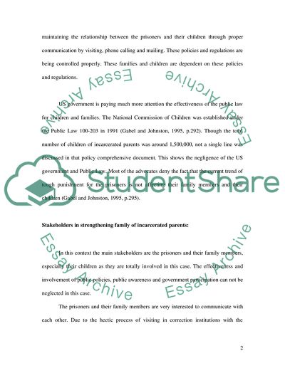 Strengthening Families Affected by Incarceration