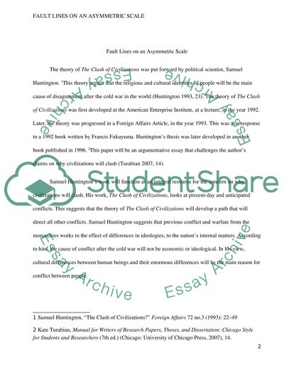 Fault Lines on an Assymetric Scale