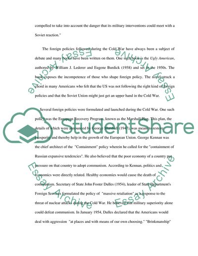 US Foreign Policy during the Cold War