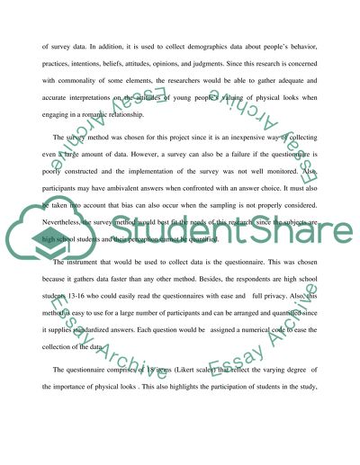 Research Methods Paper- Explore either Attraction or Procrastination