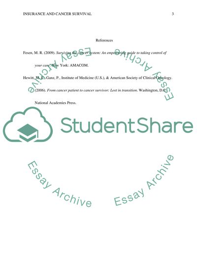 Insurance and Cancer Survival