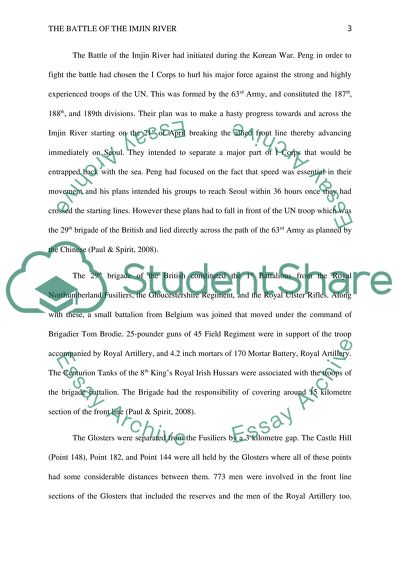 The Battle of the Imjin River