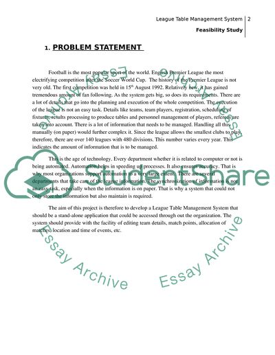 League Table Management System