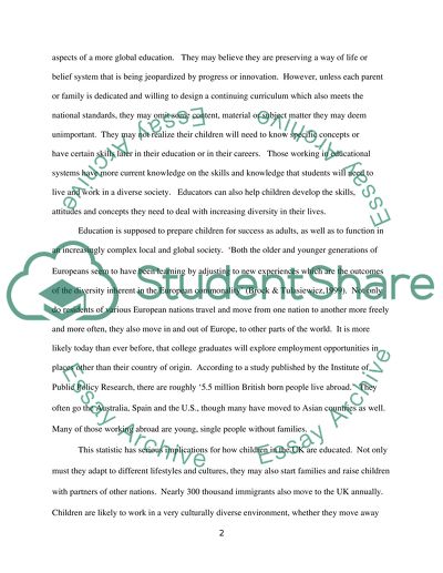 Aspects of a Global Education