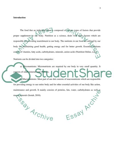 Necessary Nutrients for Children