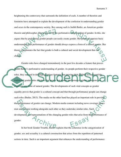 Role of Media in the Performance of Gender