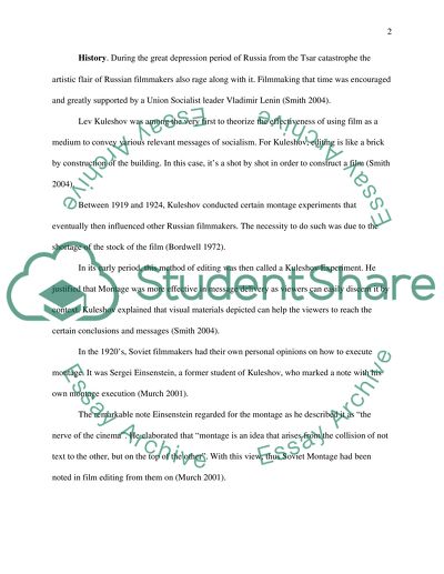 Soviet montage film picture