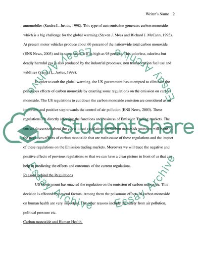 Global Warming Regulations