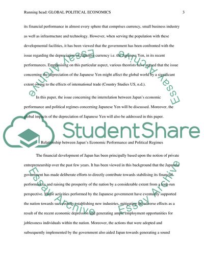 Relationship between Japans Economic Performance and Political Regimes