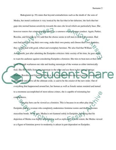 Medea in the Greek Tradition