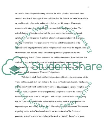 William Wordsworths Poem in The Speaker of the Prelude by Mark Reed