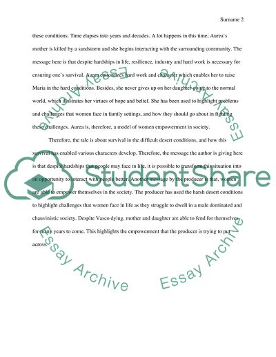 What is the message of the film House of Sand by