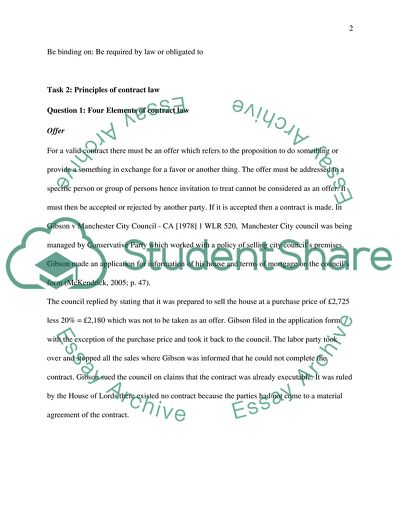 Aspects of Contracts and Negligence