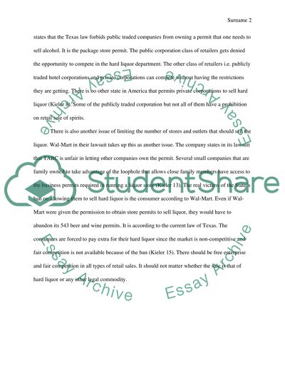 Walmart lawsuite versus TABC