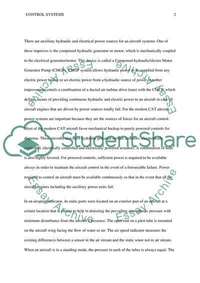 An Aircraft Control Systems