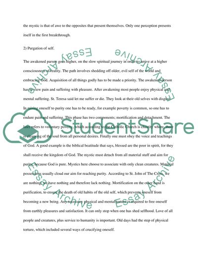 Five Ways Leading to the Mystical Union