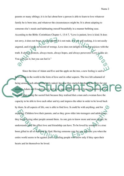 Love - And Its Portrayal In Literature