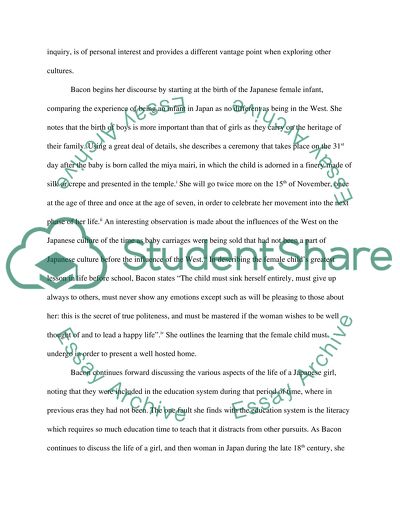 Japanese Girls and Women in History