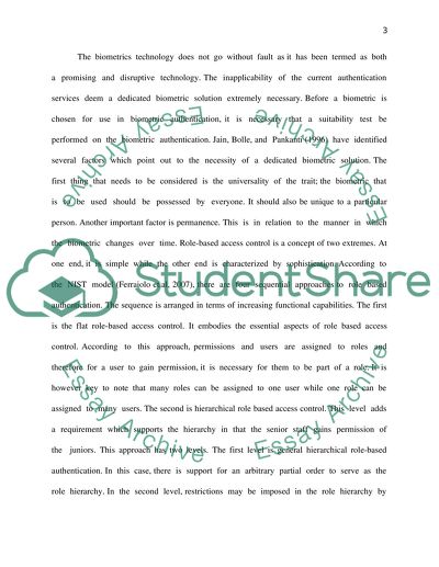 Biometric Authentication