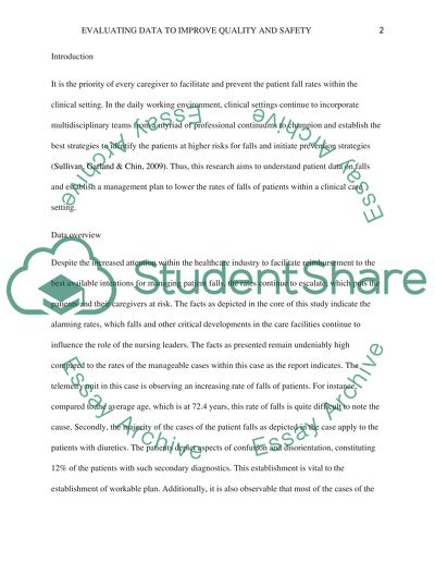 The Role of the Leader in Evaluating Data to Improve Quality and Safety Paper