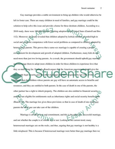 Gay Marriage Should Be Upheld