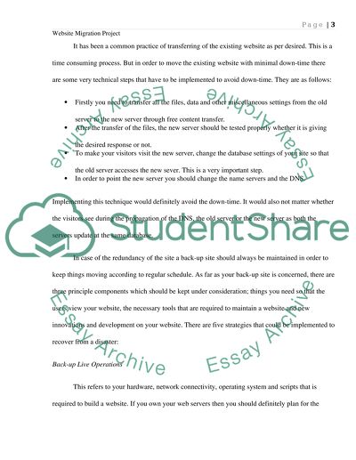 Website Migration Project