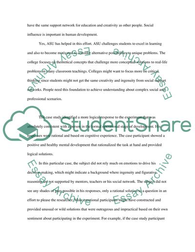 Formal Operational Stage of Development