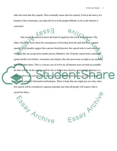 The Case for an Uncensored Internet