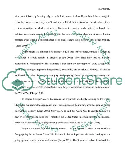 Foreign Policy Change