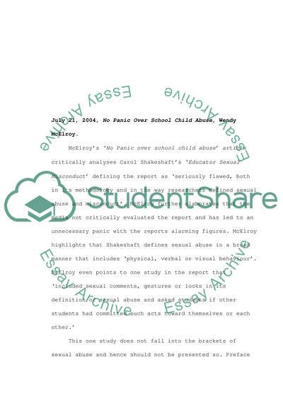 Adolescent Maltreatment