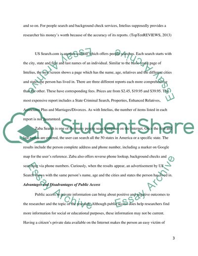 Search Engines for Citizens Private Data