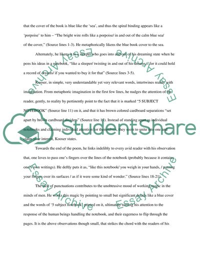 Ted Koosers A Spiral Notebook