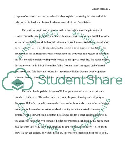 The Catcher of Rye: Character Growth and Symbols