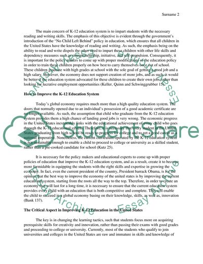 How to Improve K-12 Education in the United States