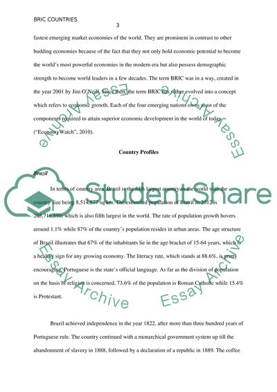 The Trend Analysis and Future Income Levels in BRIC Countries
