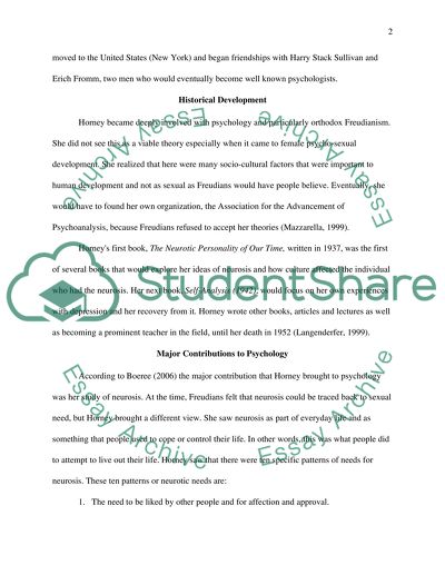 Major theorist in the history of psychology