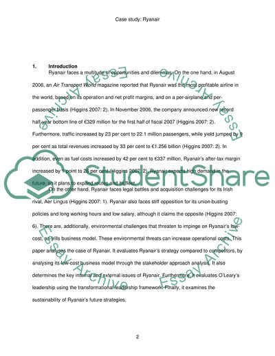 RYAN AIR THE LOW FAIR AIRLINES