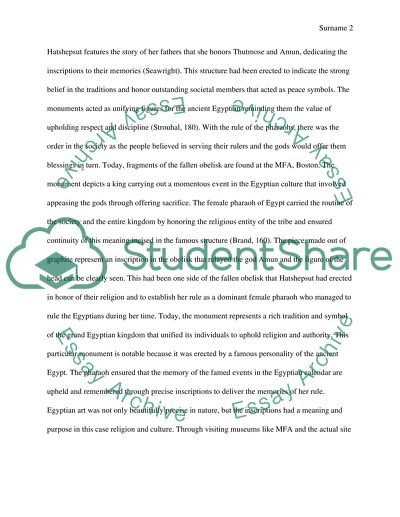 Comparison between Hatshepsut and Hamburg Monument