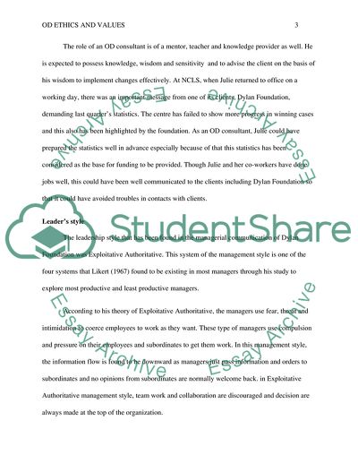 OD ethics and values,