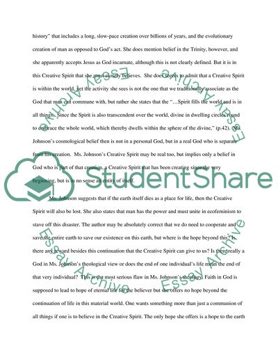 Women, Earth, and Creative Spirit by Elizabeth Johnson