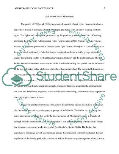 Anishinabe Social Movement